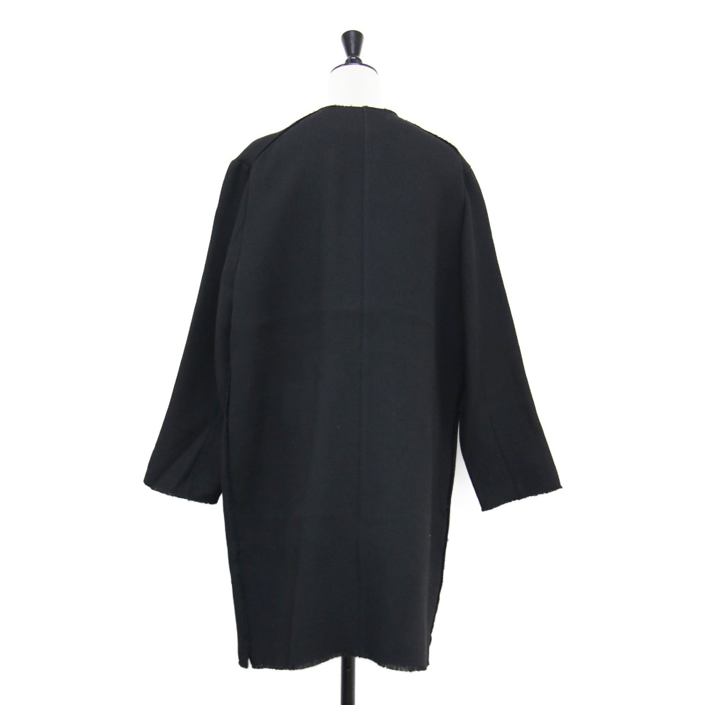 22秋冬 V/Nチュニック / ワンピース 長袖 Vネック 膝丈 カットオフ ストレート