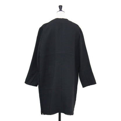 22秋冬 V/Nチュニック / ワンピース 長袖 Vネック 膝丈 カットオフ ストレート