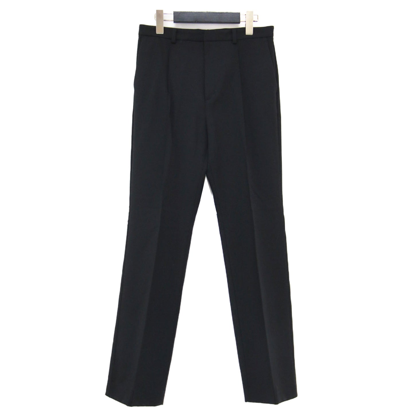 22秋冬 ストレッチ バックスリット パンツ / スラックス ストレート センタープレス ジップフライ