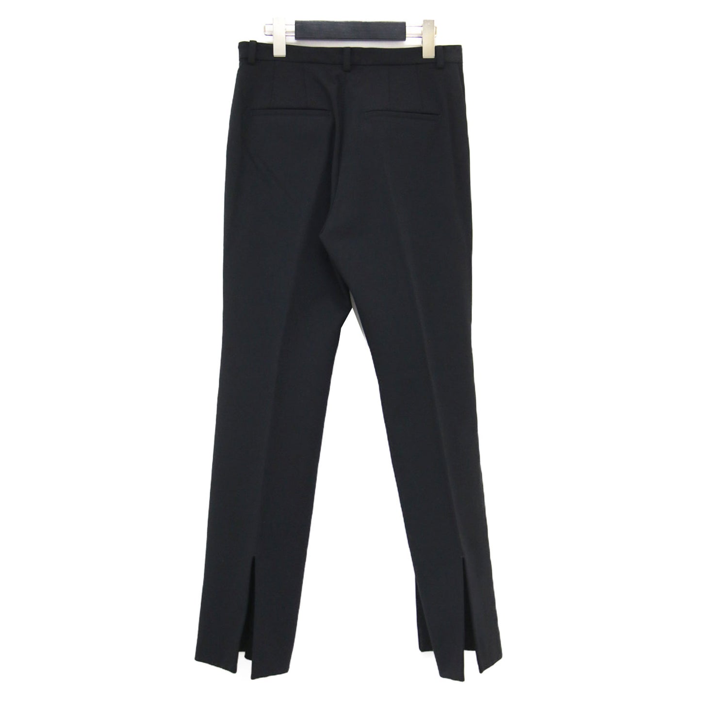 22秋冬 ストレッチ バックスリット パンツ / スラックス ストレート センタープレス ジップフライ