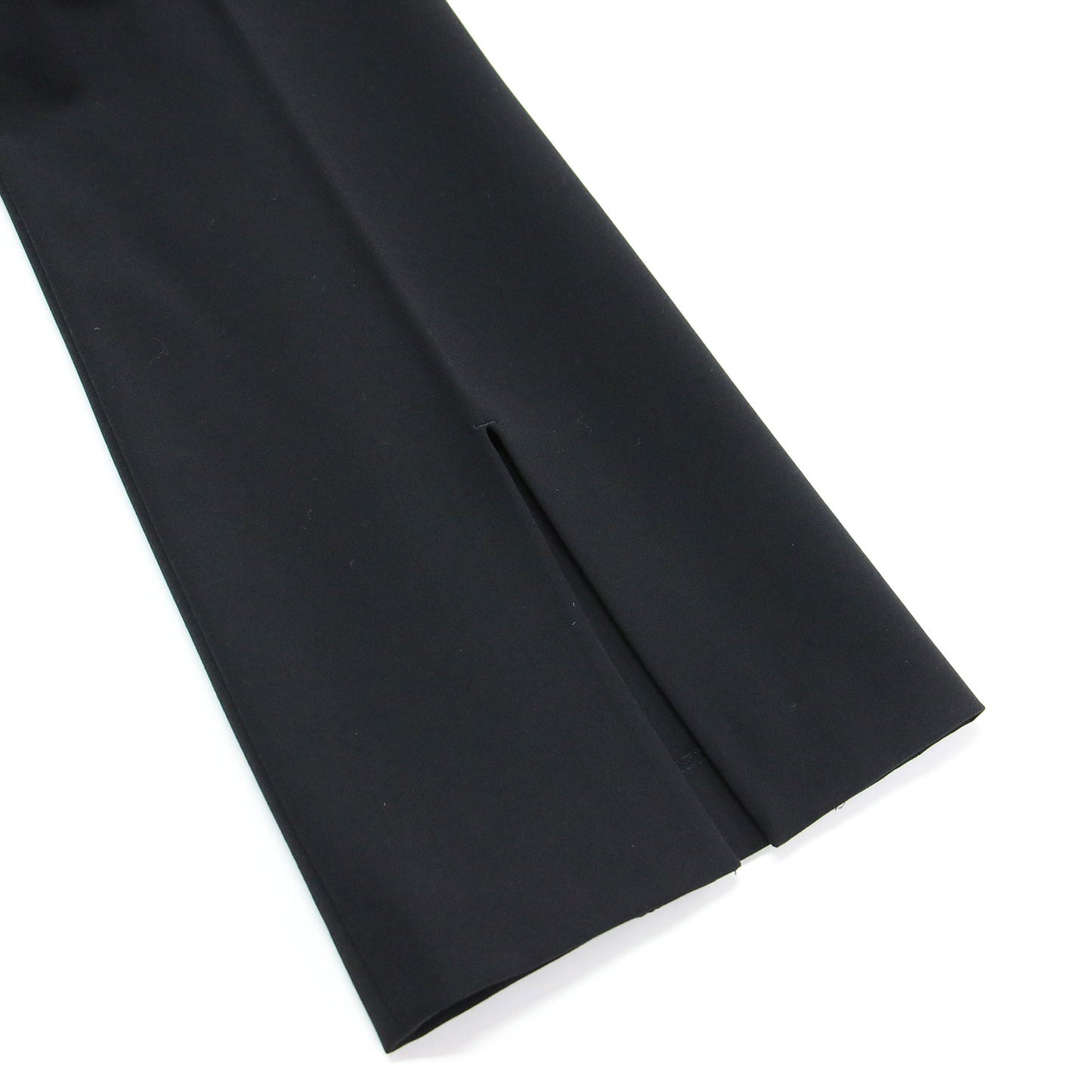 22秋冬 ストレッチ バックスリット パンツ / スラックス ストレート センタープレス ジップフライ