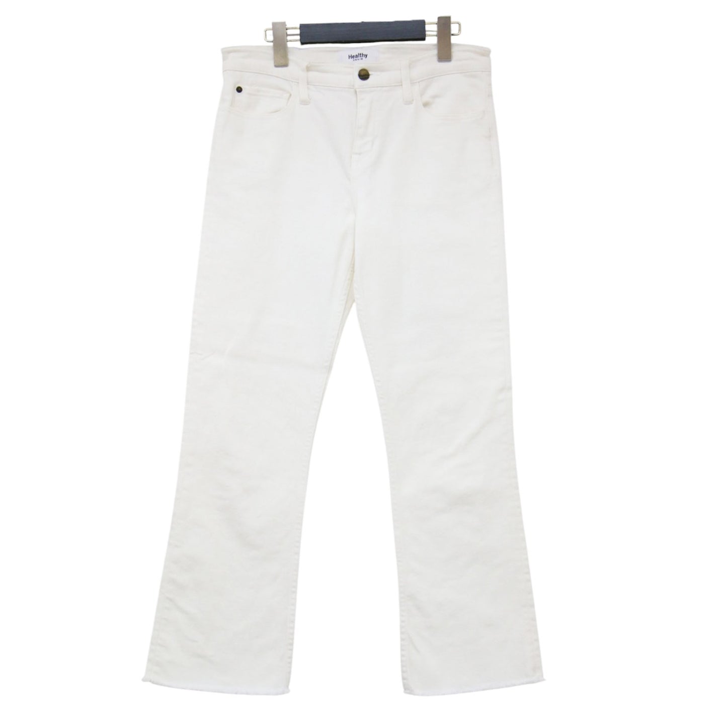 × Plage 別注 21春夏 ブーツカット フレア デニムパンツ / SP WHT DENIM FLARE 5ポケット カットオフ ストレッチ コットン