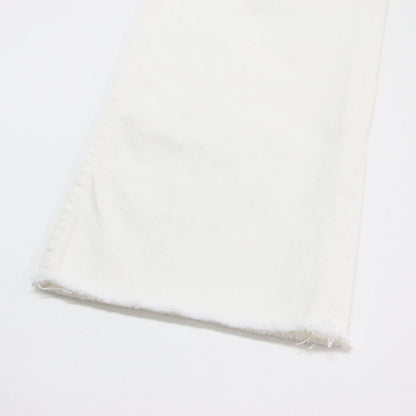 × Plage 別注 21春夏 ブーツカット フレア デニムパンツ / SP WHT DENIM FLARE 5ポケット カットオフ ストレッチ コットン