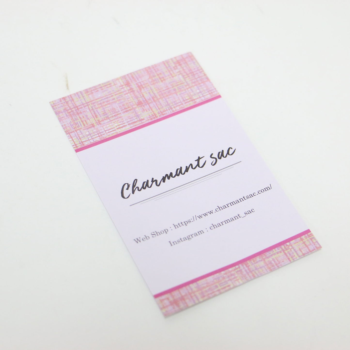 ツイード 巾着 バッグ / ショルダーバッグ ハンドバッグ 肩掛け シルバー ロゴ チャーム