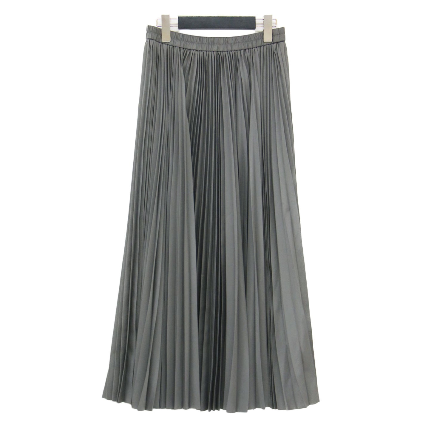 24秋冬 プリーツスカート / Refined Pleats Pilil Skirt フレア ロング丈 ウエストゴム Aライン
