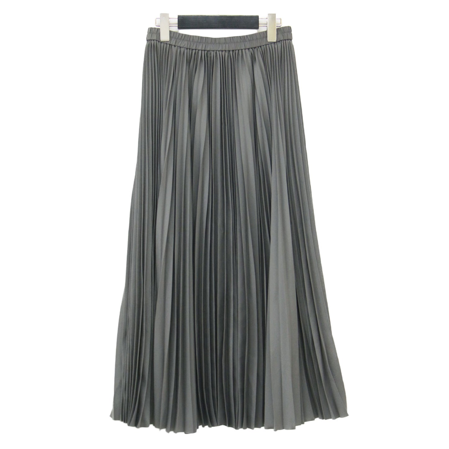 24秋冬 プリーツスカート / Refined Pleats Pilil Skirt フレア ロング丈 ウエストゴム Aライン