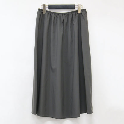 24秋冬 プリーツスカート / Refined Pleats Pilil Skirt フレア ロング丈 ウエストゴム Aライン