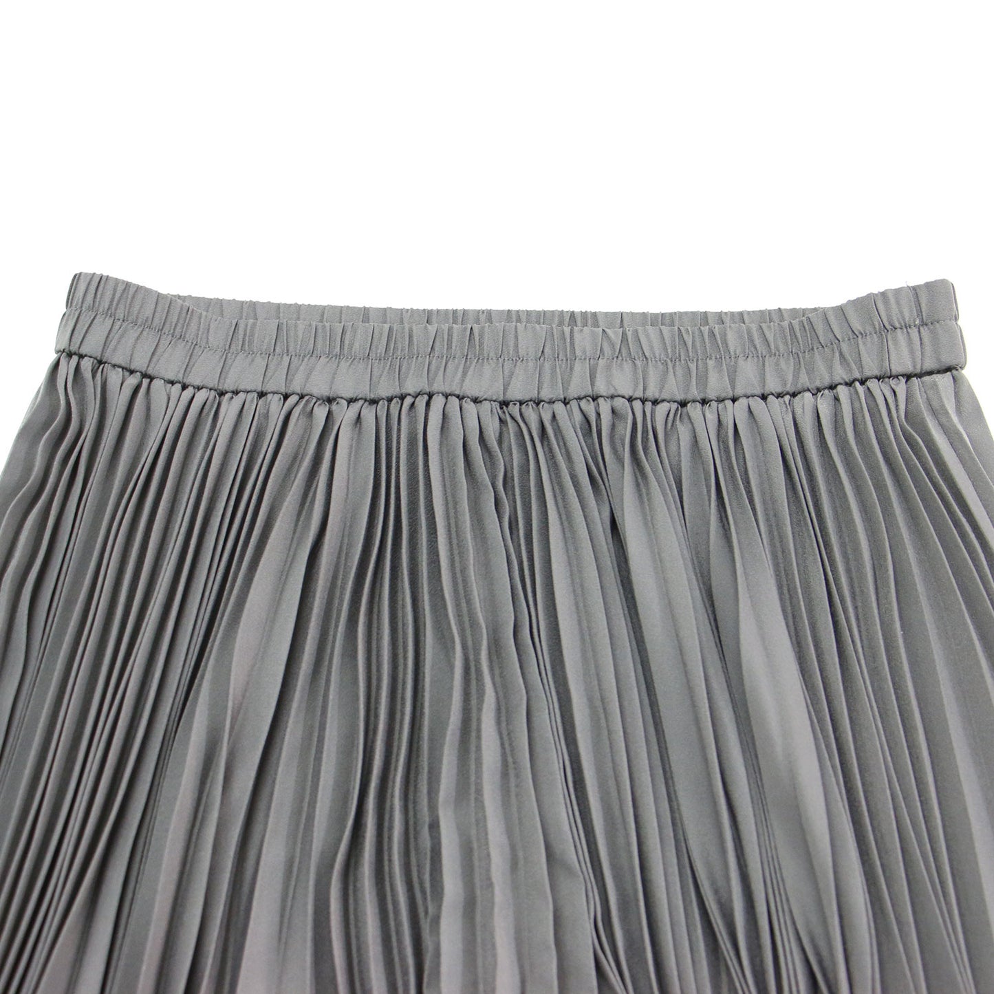 24秋冬 プリーツスカート / Refined Pleats Pilil Skirt フレア ロング丈 ウエストゴム Aライン