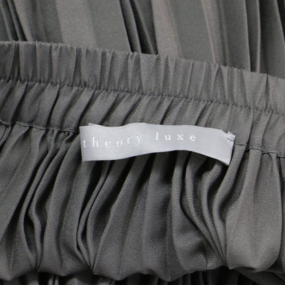 24秋冬 プリーツスカート / Refined Pleats Pilil Skirt フレア ロング丈 ウエストゴム Aライン