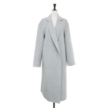 24秋冬 ニュー ディヴァイド リラックスド コート / NEW DIVIDE G RELAXED COAT ガウン オーバーサイズ 長袖 ウール カシミヤ