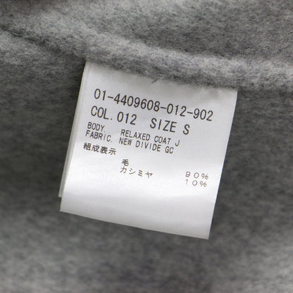 24秋冬 ニュー ディヴァイド リラックスド コート / NEW DIVIDE G RELAXED COAT ガウン オーバーサイズ 長袖 ウール カシミヤ