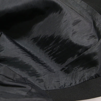 22秋冬 リバー ノーカラーベスト / ジレ ロング丈 スリット リボン ウール