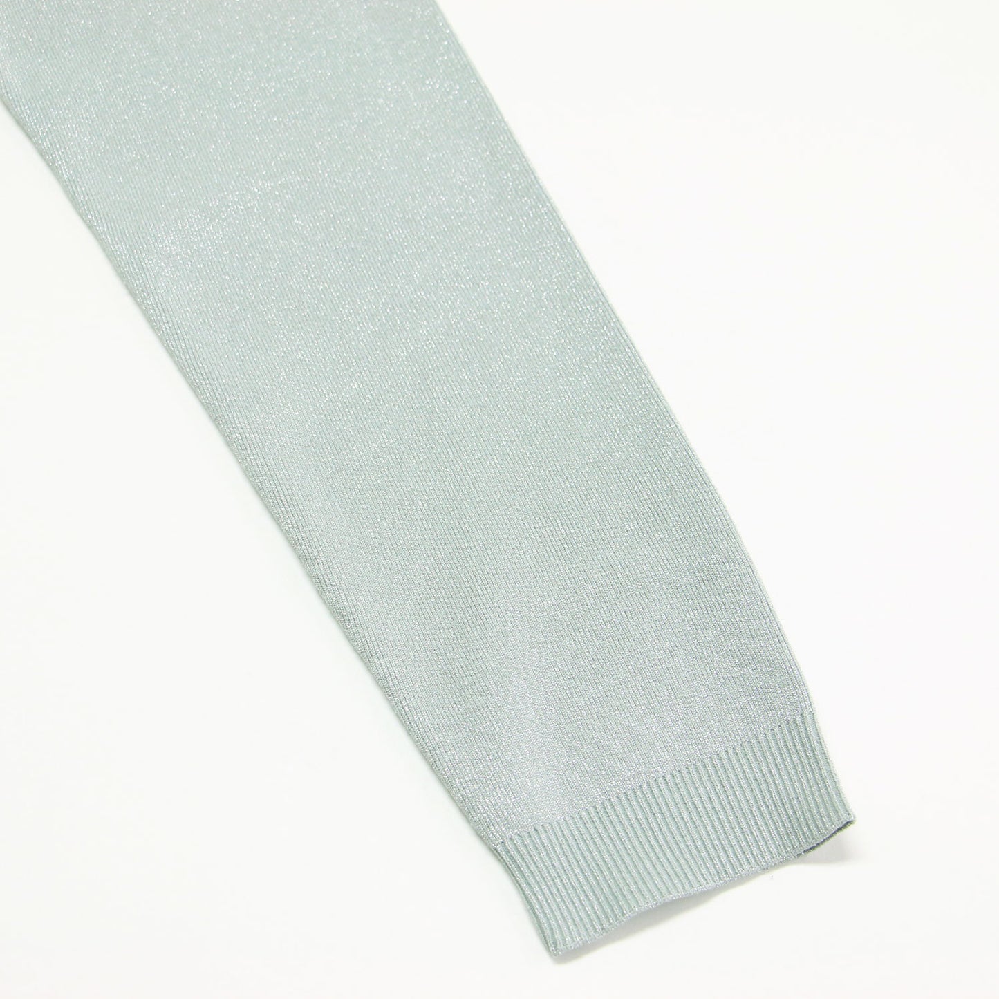 25秋冬 emmiロゴ アンサンブル ニット トップス / カーディガン ハーフスリーブ クルーネック リブ ラメ 刺繍