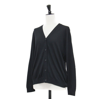 ウール Vネック カーディガン / ニット 長袖 コンパクト ハイゲージ