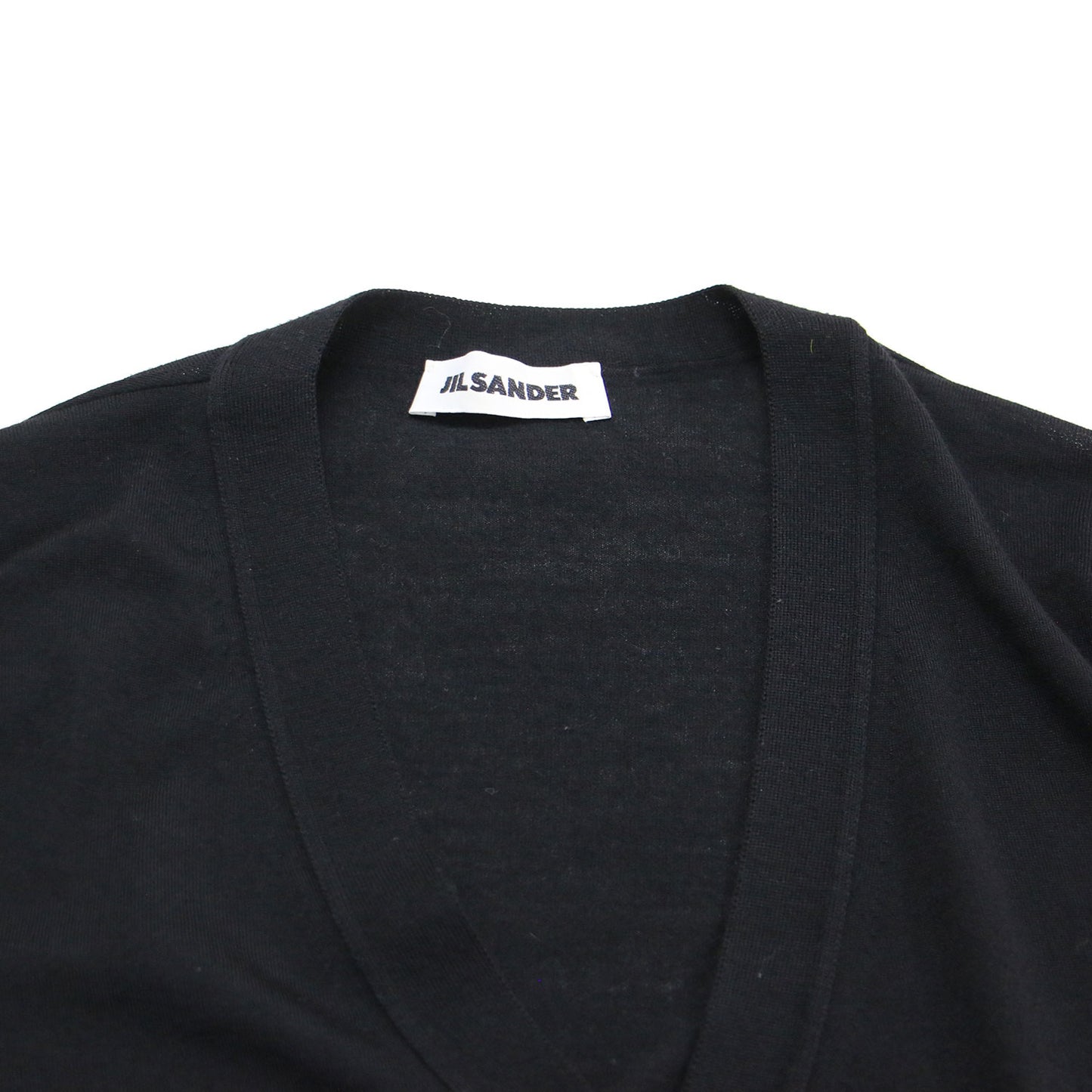 ウール Vネック カーディガン / ニット 長袖 コンパクト ハイゲージ