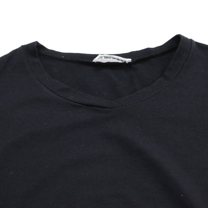 シルク ウール フレアスリーブ カットソー / Tシャツ 7分袖 Vネック ストレッチ