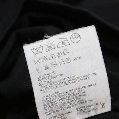 シルク ウール フレアスリーブ カットソー / Tシャツ 7分袖 Vネック ストレッチ