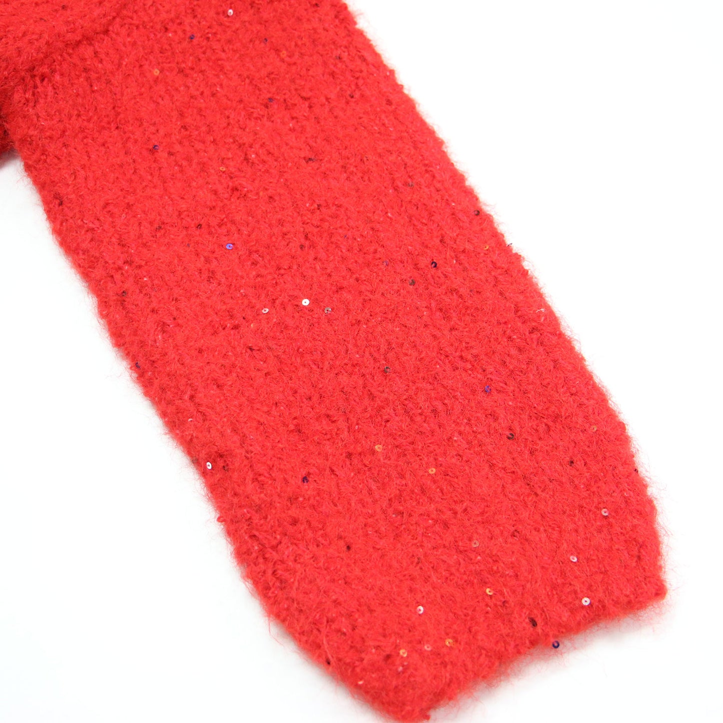 25秋冬 スパンコール フラッフィー ニット カーディガン / Sequin Fluffy Knit CD 長袖 Vネック ミディ丈 ルーズシルエット ボタンレス フロントオープン ウール