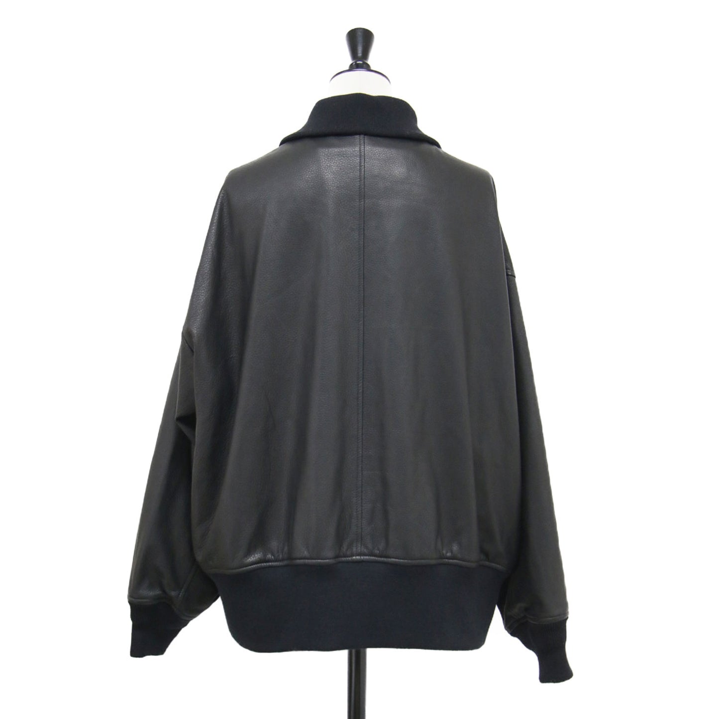 × NOBLE 別注 25秋冬 フライトジャケット / FRIGHT JACKET ブルゾン コンパクト ダブルジップ リブ 定番 シュリンクレザー