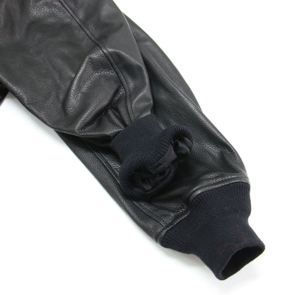 × NOBLE 別注 25秋冬 フライトジャケット / FRIGHT JACKET ブルゾン コンパクト ダブルジップ リブ 定番 シュリンクレザー