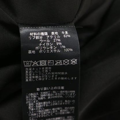 × NOBLE 別注 25秋冬 フライトジャケット / FRIGHT JACKET ブルゾン コンパクト ダブルジップ リブ 定番 シュリンクレザー