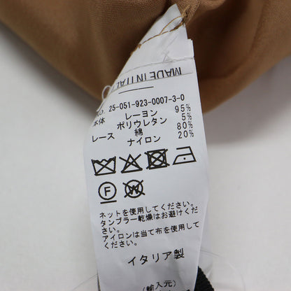 × Plage 別注 25秋冬 レース キャミソール / Vネック アジャスター付き