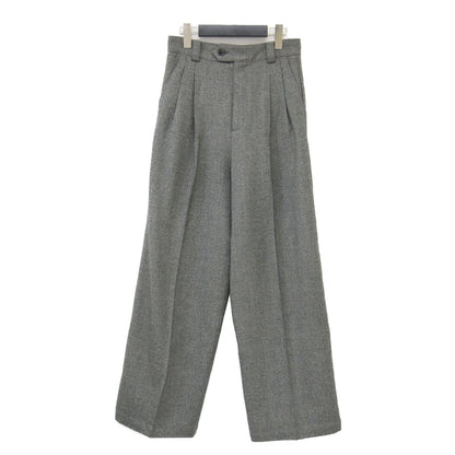 23秋冬 2WAYストレッチワイドパンツ / スラックス センタープレス セミワイド ウォッシャブル