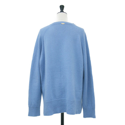 20秋冬 カシミヤ クルーネック プルオーバー / ニット 長袖 ラグラン ワイド スリット