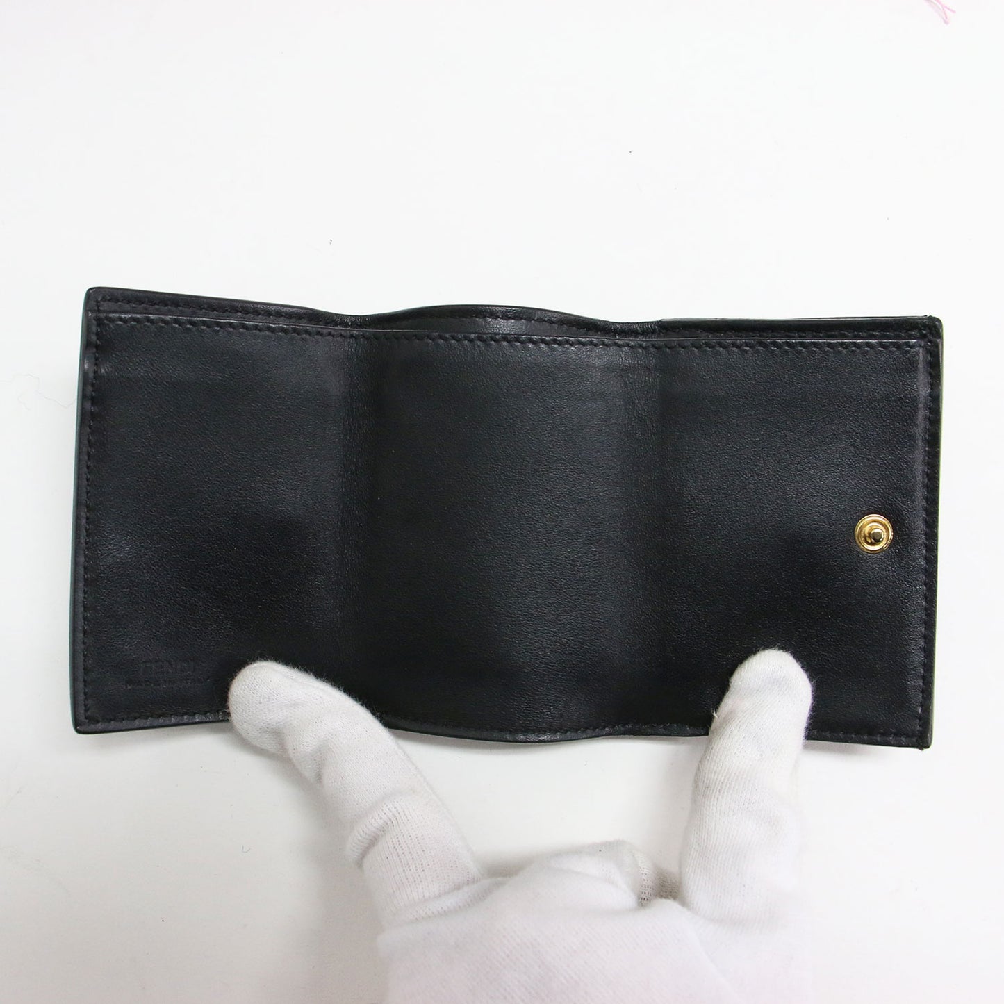 エフイズ 三つ折り財布 / 短財布 ロゴ コンパクト レザー ミニウォレット