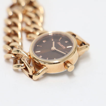 メタル チェーン ベルト 腕時計 / タイムピース ラウンド型