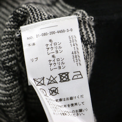 21秋冬 ジャガード ベスト / ニット プルオーバー ショート丈 Vネック 幾何学柄 ウール