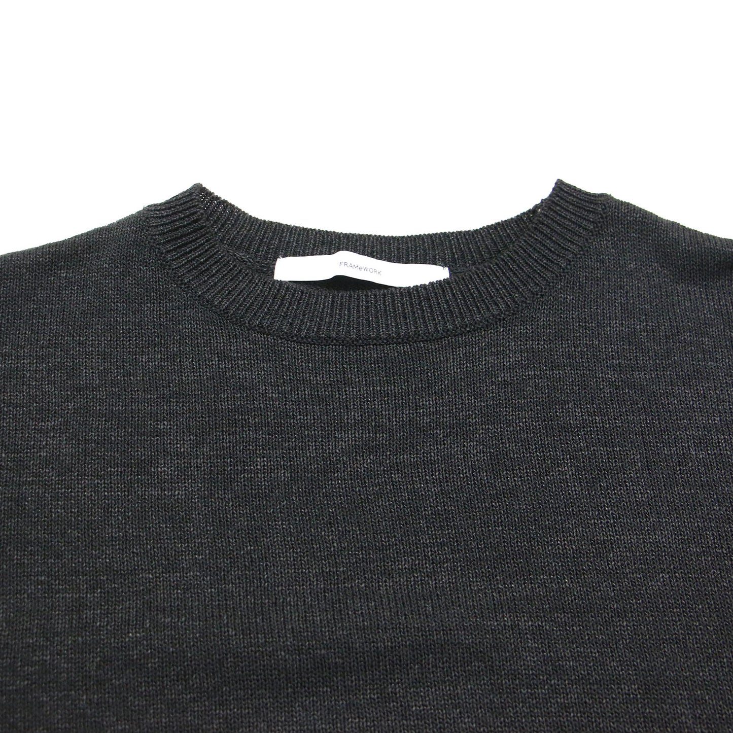 24春夏 ウォッシャブル ペーパーヤーン ニット / プルオーバー 長袖 クルーネック