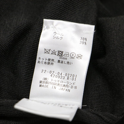 20秋冬 ベーシック ウール シルク ロング カーディガン / ニット 長袖 Vネック
