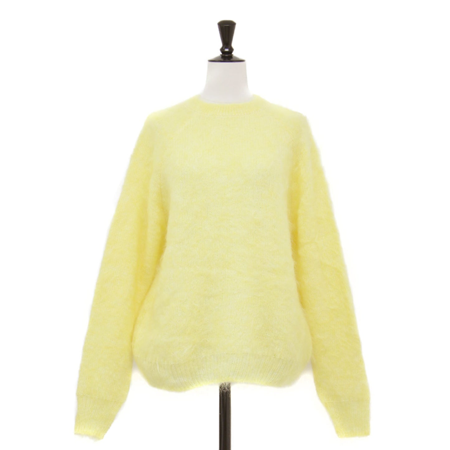 22秋冬 ファーモヘヤ クルーネック プルオーバー / ニット 長袖 ラグランスリーブ