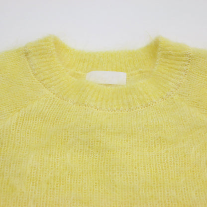 22秋冬 ファーモヘヤ クルーネック プルオーバー / ニット 長袖 ラグランスリーブ