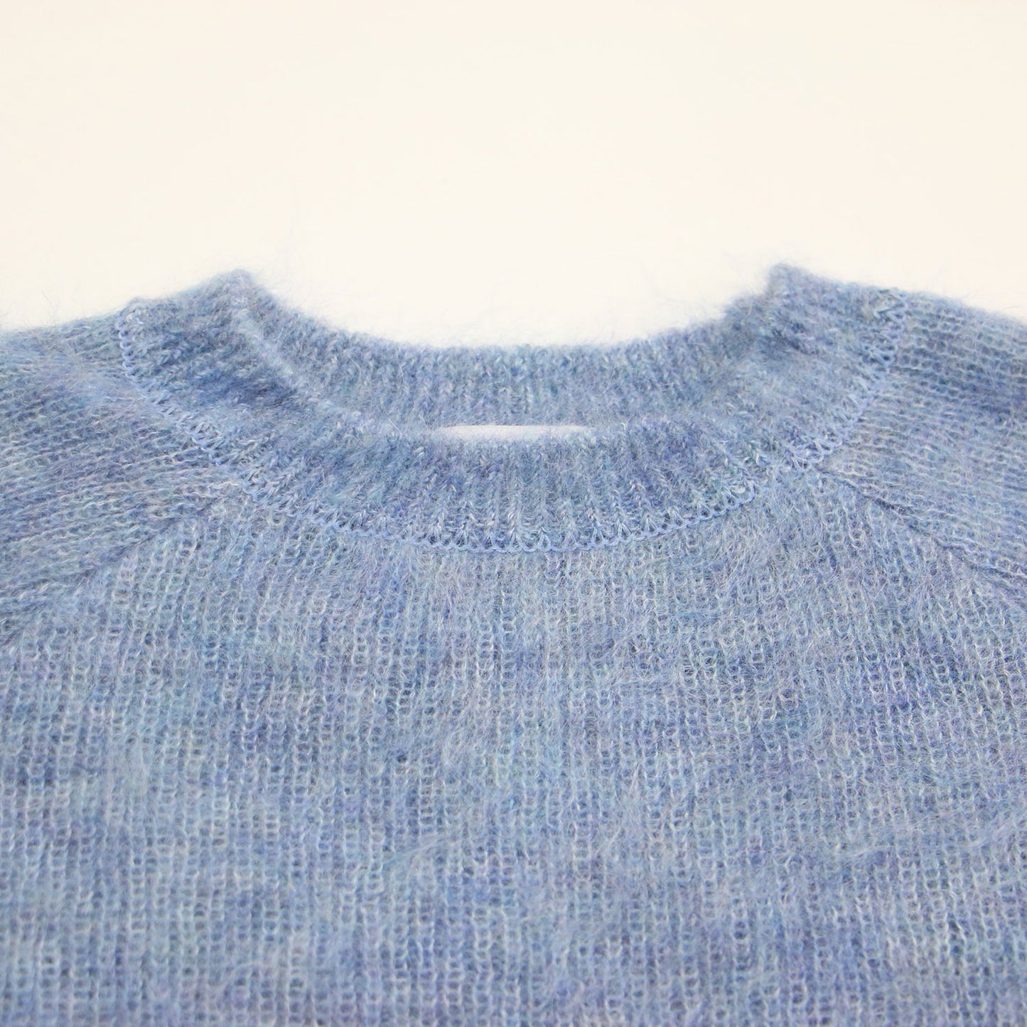 22秋冬 ファーモヘヤ クルーネック プルオーバー / ニット 長袖 ラグランスリーブ