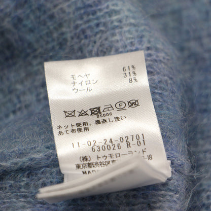 22秋冬 ファーモヘヤ クルーネック プルオーバー / ニット 長袖 ラグランスリーブ