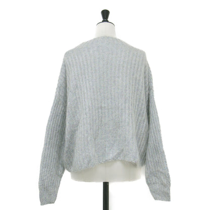23秋冬 スーパーキッドモヘヤ クルーネック プルオーバー / ニット ショート丈 長袖