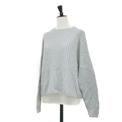 23秋冬 スーパーキッドモヘヤ クルーネック プルオーバー / ニット ショート丈 長袖