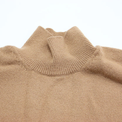 22秋冬 ラムカシミヤ ビルドネック プルオーバー / ニット 長袖 ドロップショルダー ウール