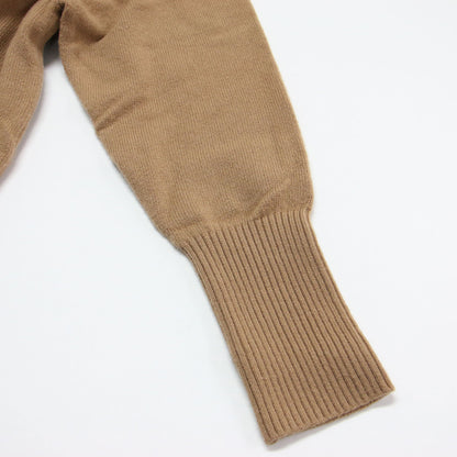 22秋冬 ラムカシミヤ ビルドネック プルオーバー / ニット 長袖 ドロップショルダー ウール