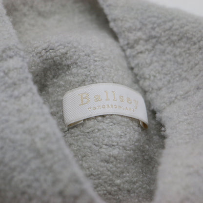 23秋冬 ウール シルク ストレッチ ブークレー ビルドネック プルオーバー / ニット 長袖 オーバーサイズ