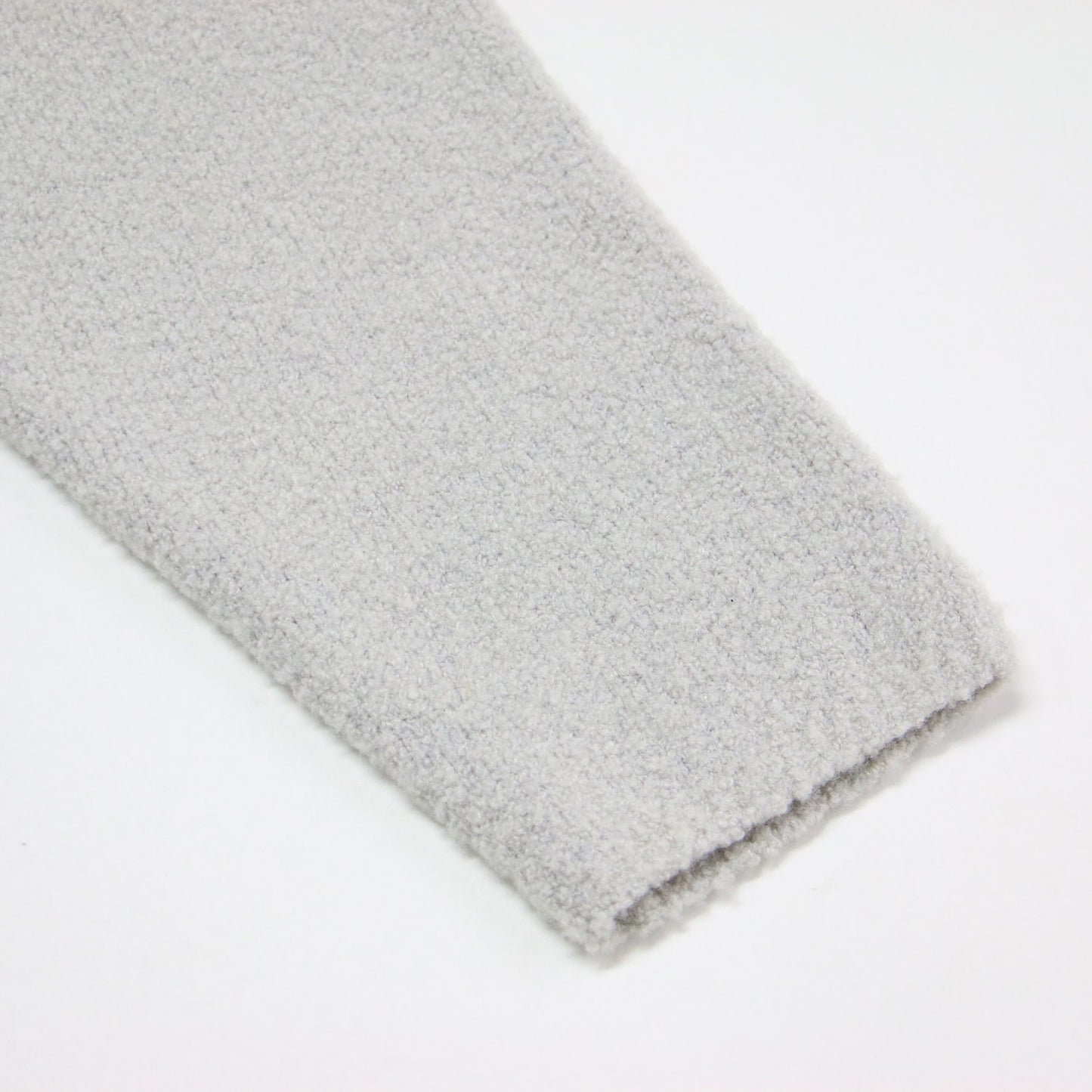 23秋冬 ウール シルク ストレッチ ブークレー ビルドネック プルオーバー / ニット 長袖 オーバーサイズ