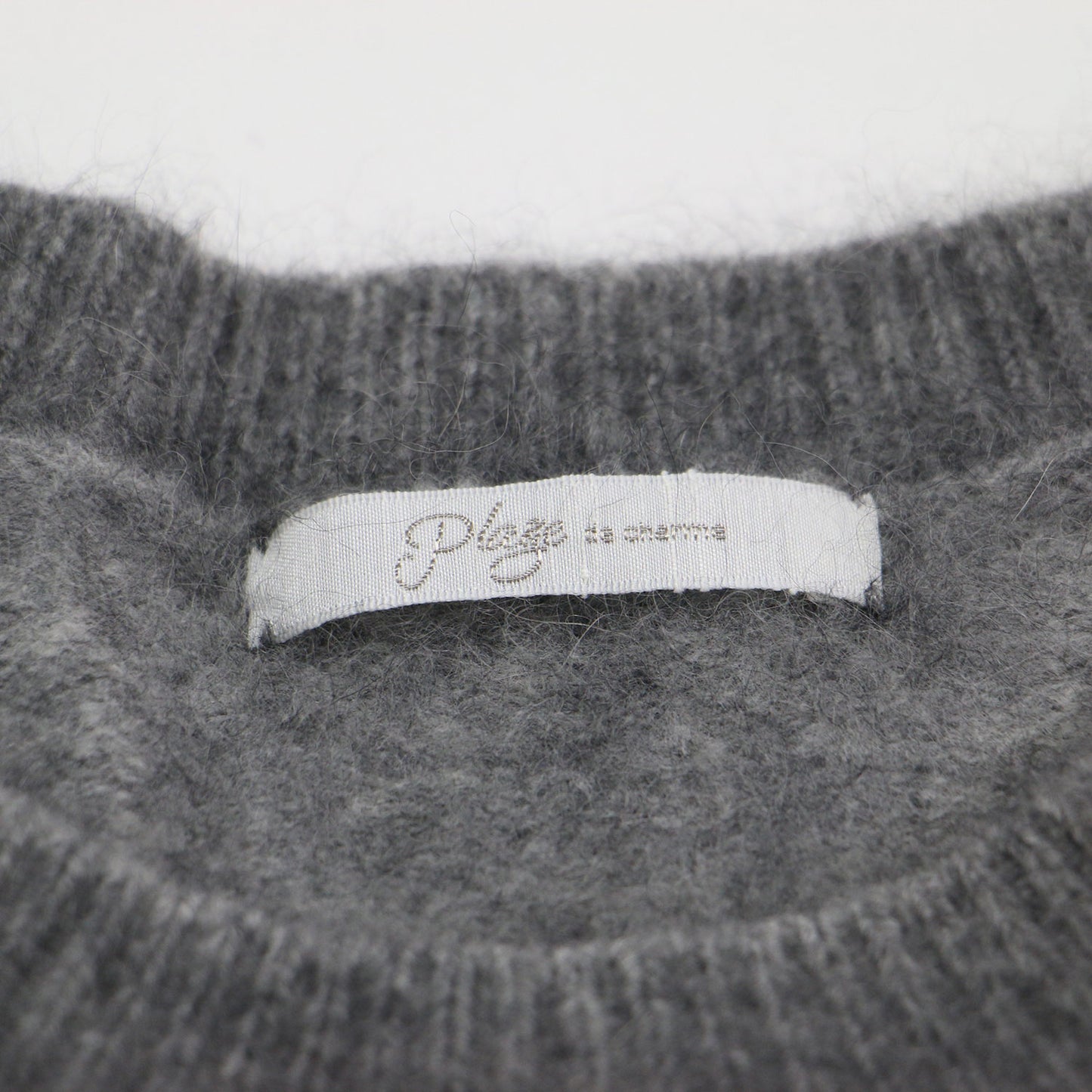 ファー ボリュームスリーブ プルオーバー / ニット クルーネック 長袖 ウール