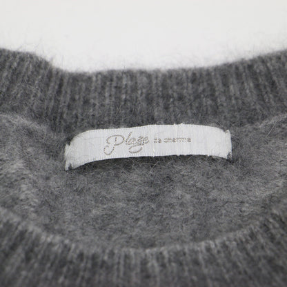 ファー ボリュームスリーブ プルオーバー / ニット クルーネック 長袖 ウール