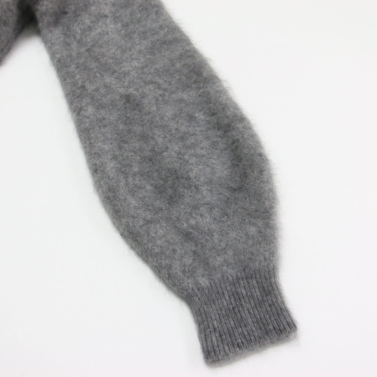 ファー ボリュームスリーブ プルオーバー / ニット クルーネック 長袖 ウール