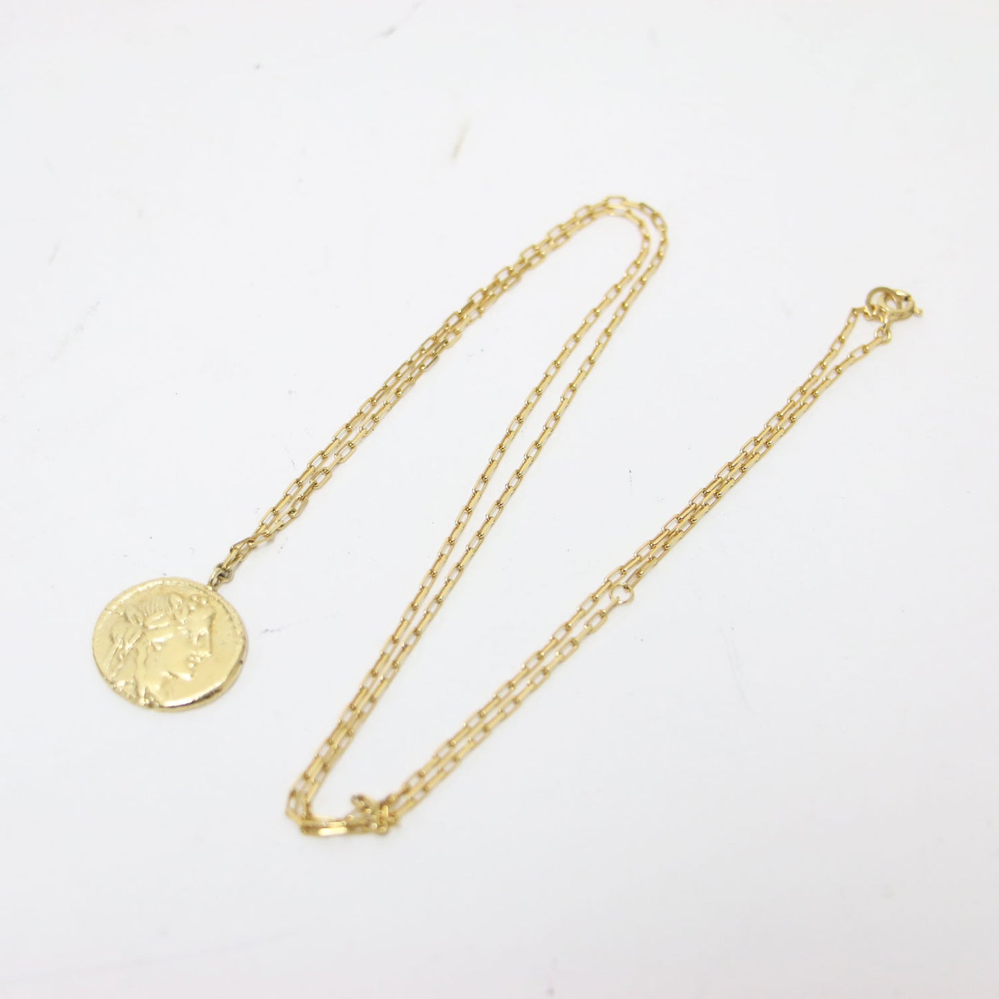 25春夏 コイン チャーム ネックレス / AM Vejovis Minerva 60 ペンダント チェーン SV925
