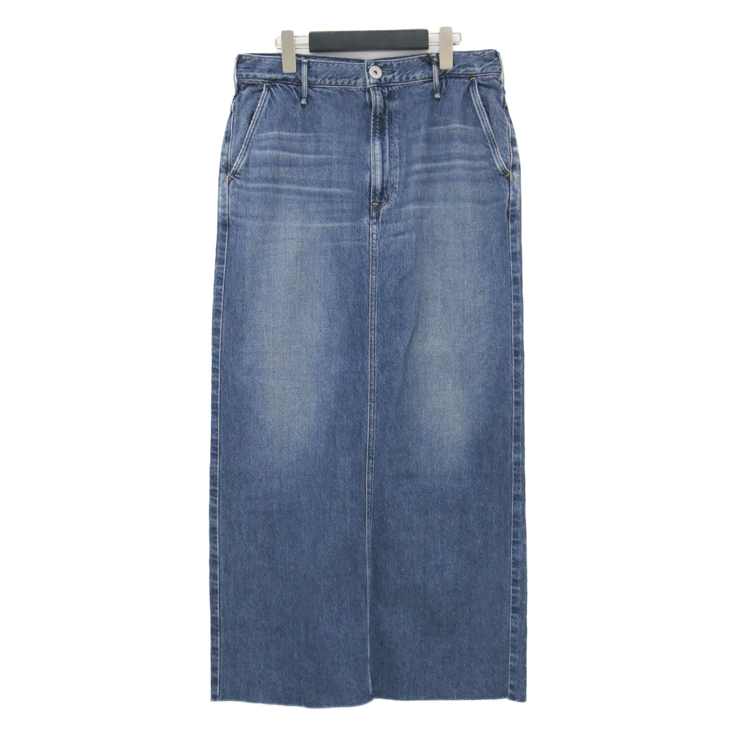 × L'Appartement 別注 25秋冬 デニム スカート / DENIM SKIRT マキシ Iライン カットオフ コットン