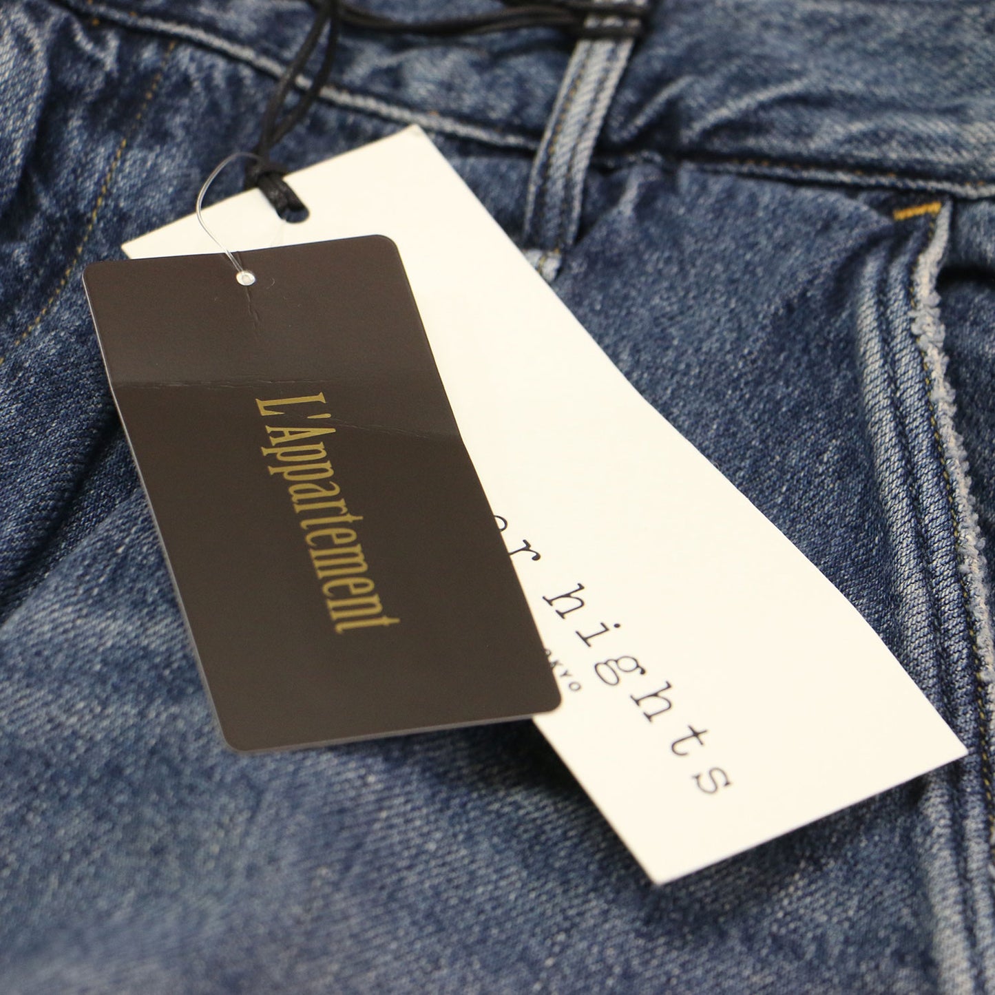 × L'Appartement 別注 25秋冬 デニム スカート / DENIM SKIRT マキシ Iライン カットオフ コットン