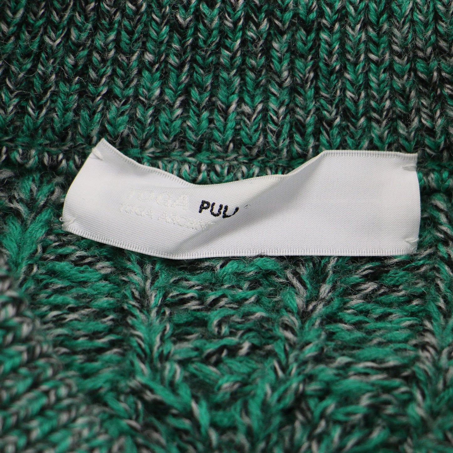 22秋冬 ケーブル ニット トップ / CABLE KNIT TOP プルオーバー Vネック 長袖 変形 ウール